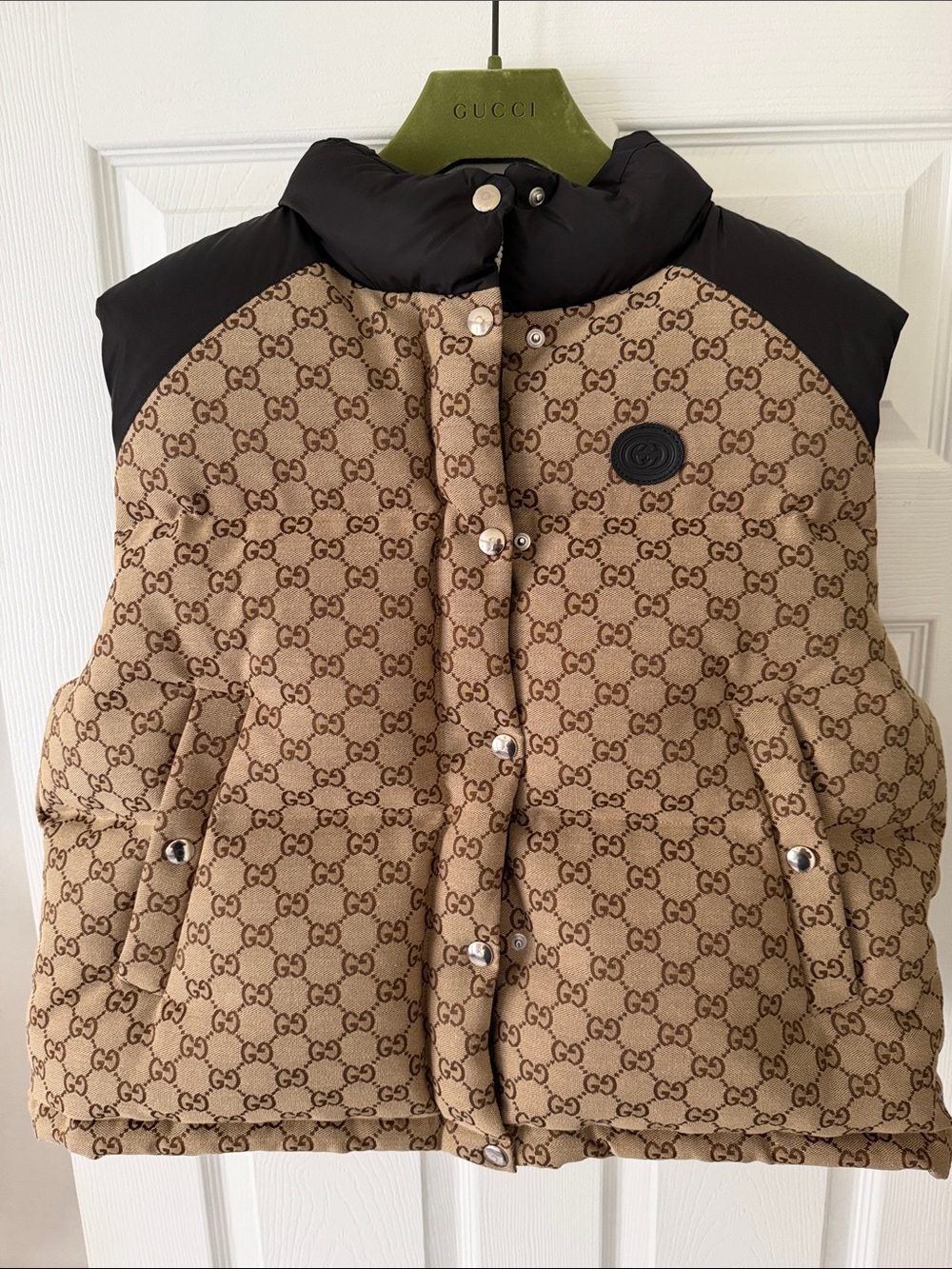 Gucci Brown Canvas Supreme Vest 42